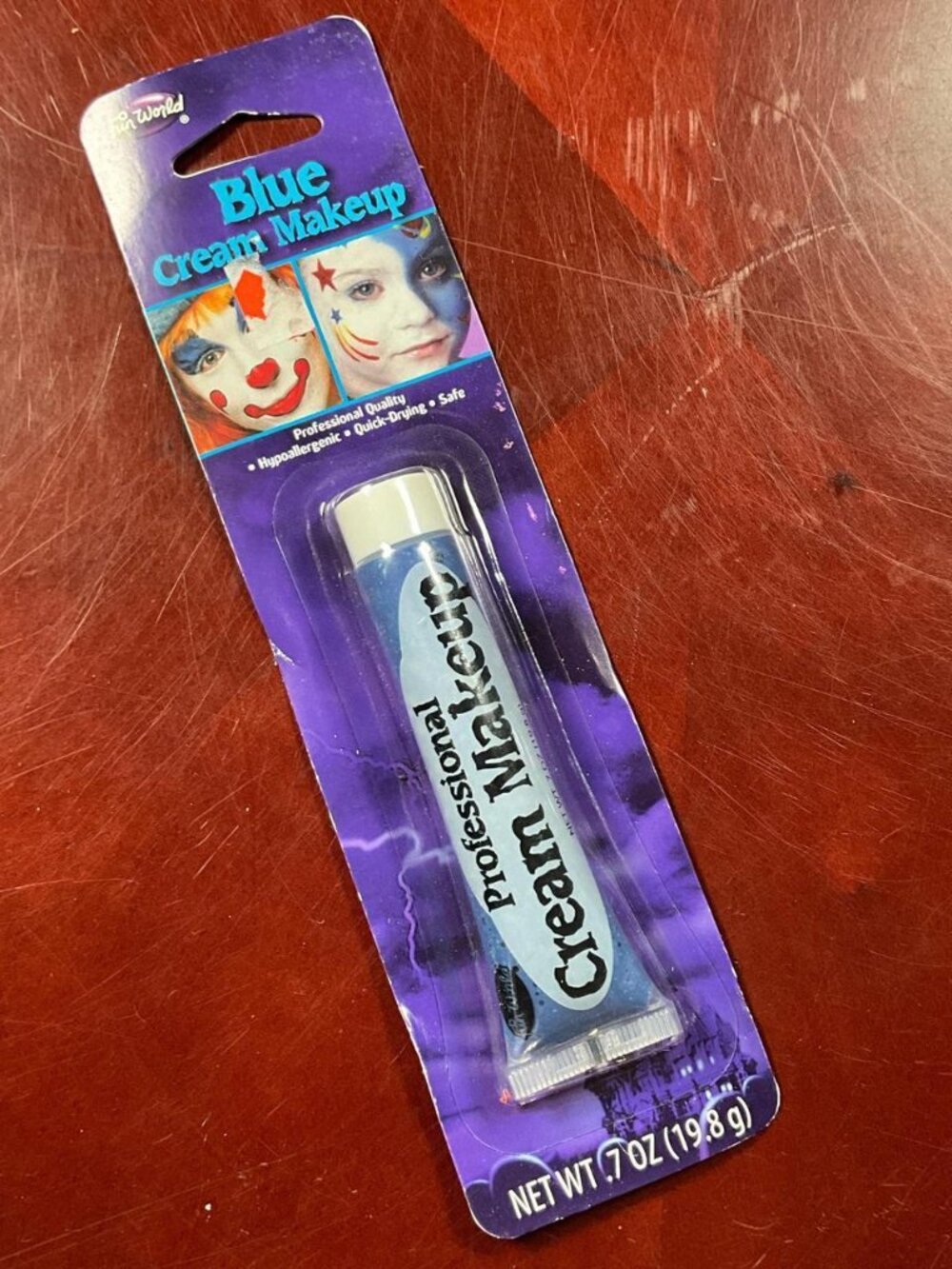 Fun World Blue Cream Makeup Tube 1oz Face Paint Halloween FX Costume Cosplay SFX